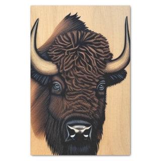 The Majestic Bison - A Symbol Of Power And Freedom Tissue Paper