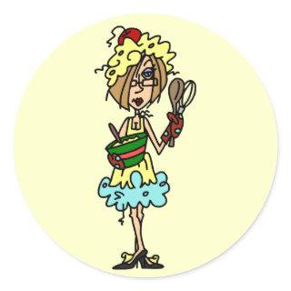 The Messy Cook T-shirts and Gifts Classic Round Sticker