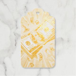 The Mighty Dollar. Foil Gift Tags