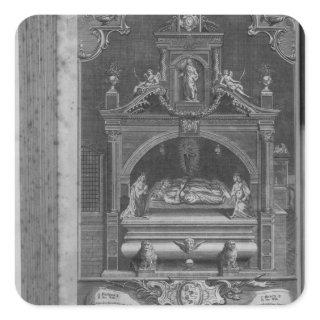 The Monument to Henry II and Richard I Square Sticker