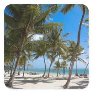 The Moorings Resort, Marathon, Key West, 2 Square Sticker