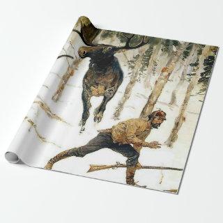 The Moose Hunt by Frederic Remington