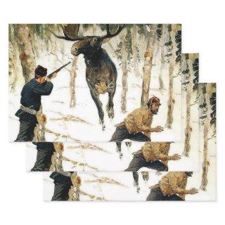 The Moose Hunt by Frederic Remington  Sheets