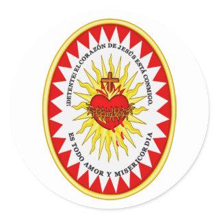 The Most Sacred Heart of Jesus Classic Round Sticker