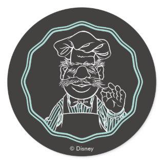 The Muppets | Chef Framed Classic Round Sticker