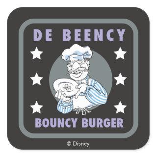The Muppets | De Beency Bouncy Burger Logo Square Sticker