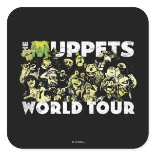 The Muppets World Tour Square Sticker