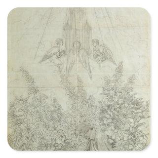 The Musician's Dream Square Sticker