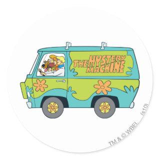 The Mystery Machine Left Side Classic Round Sticker