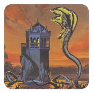 The Naga-King (colour litho) Square Sticker