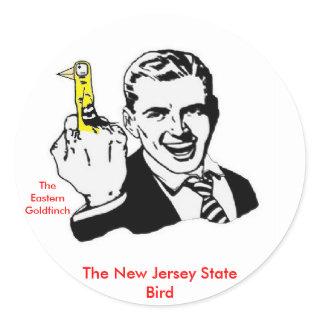 The New Jersey State Bird Classic Round Sticker