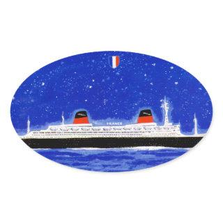 The New ss France Oval Sticker