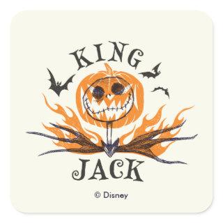 The Nightmare Before Christmas | King Jack Square Sticker