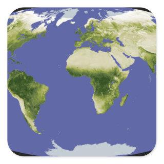 The Normalized Difference Vegetation Index Square Sticker