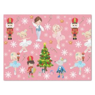 The Nutcracker Characters Pink Winter Christmas Tissue Paper