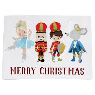 The Nutcracker, Clara, Mouse King, Christmas Large Gift Bag