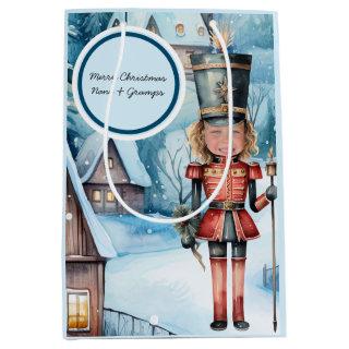 The Nutcracker “replace the face” Christmas  Medium Gift Bag