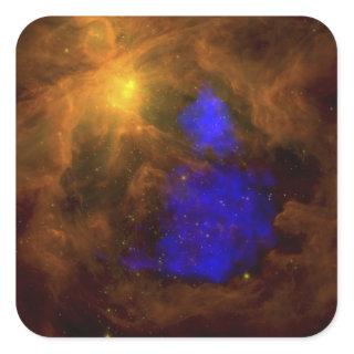 The Orion nebula in the infrared Square Sticker