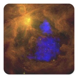 The Orion nebula in the infrared Square Sticker