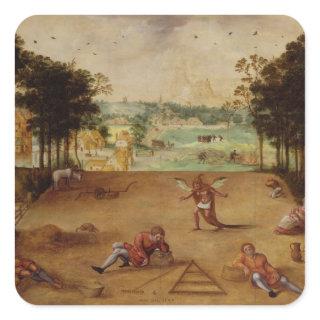 The Parable of the Wheat and the Tares, 1540 Square Sticker