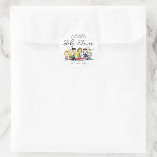 The Peanuts Gang | Baby Shower Classic Round Sticker