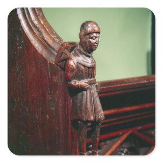 The Peddler of Swaffham, c.1462 Square Sticker