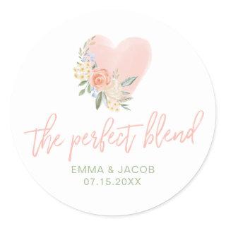 The Perfect Blend, Tea or Coffee Classic Round Sticker