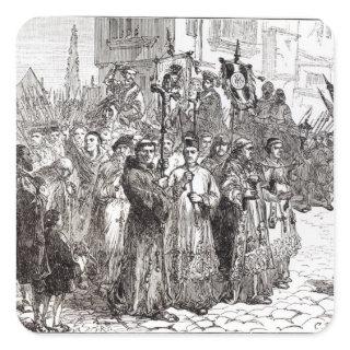 The Pilgrimage of Grace in 1536 Square Sticker