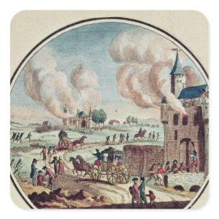 The Pillage and Destruction of Chateaux Square Sticker