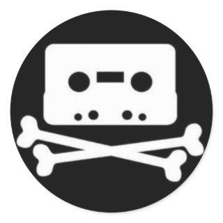 THE PIRATE BAY TAPE LOGO CLASSIC ROUND STICKER