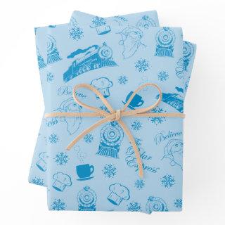 The Polar Express | Blue Holiday Icon Pattern  Sheets