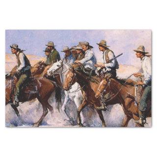 “The Posse” Western Art by WHD Koerner Tissue Paper