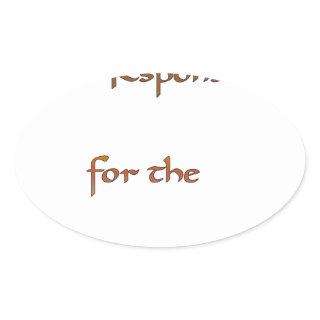 The Power Within: Energy Matters Oval Sticker