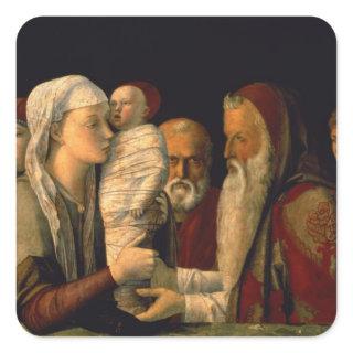 The Presentation of Jesus in the Temple Square Sticker