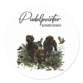 The Pudelpointer    Classic Round Sticker