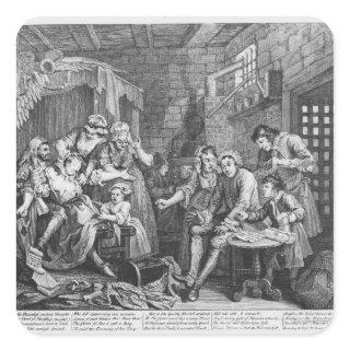 The Rake in Prison Square Sticker