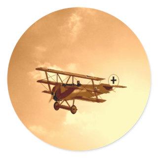 The Red Baron Classic Round Sticker