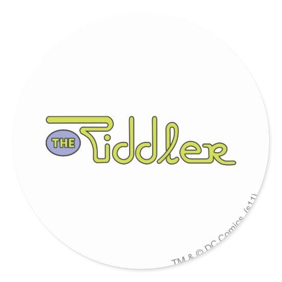 The Riddler Logo Green Classic Round Sticker