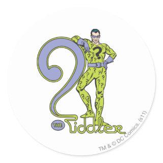 The Riddler & Logo Green Classic Round Sticker