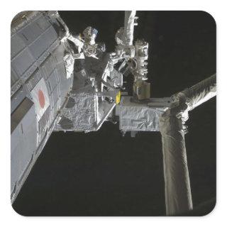 The robotic arm of the Japanese Experiment Modu Square Sticker