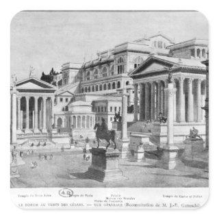 The Roman Forum of Antiquity Square Sticker