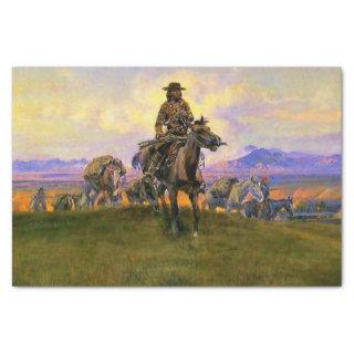 “The Romance Makers” Western Art by Charles M Russ Tissue Paper