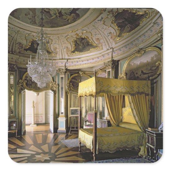 The Royal Bedroom in the Hall of Don Quixote Square Sticker