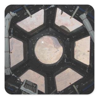 The Sahara Desert visible through the windows Square Sticker