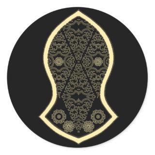 The Sandal Of The Prophet (Golden) Classic Round Sticker