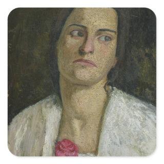 The Sculptress Clara Rilke-Westhoff  1905 Square Sticker