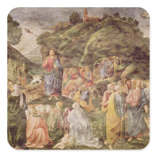The Sermon on the Mount, from the Sistine Square Sticker