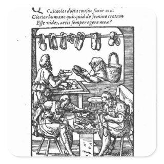 The Shoe Maker Square Sticker