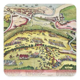 The Siege of Dieppe in 1589, 1589-92 Square Sticker