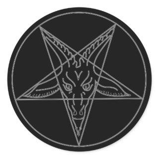 The Sigil of Baphomet Classic Round Sticker